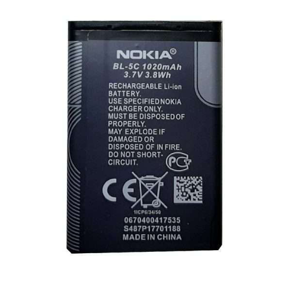 پیش‌نمایش باتری نوکیا BL-5C 1020mAh – قدرت و دوام بی‌نظیر