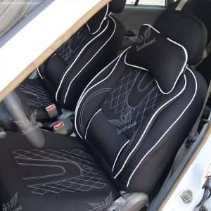 عکس دقیق روکش صندلی خودرو سوشیانت مدل AUDI | مناسب دنا و دنا پلاس برای مشاهده