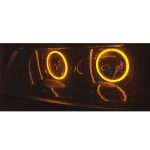 تصویر محصول: حلقه نئون مدل انبه‌ای سمند – مجموعه 4 عددی با نورپردازی جذاب