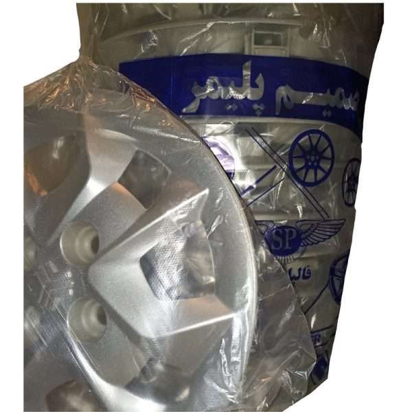 نمایی از قالپاق چرخ صمیم پلیمر 14 اینچ ساینا – بسته 4 عددی