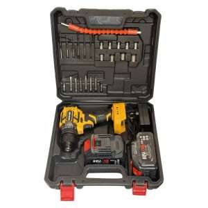 دریل پیچ گوشتی شارژی براشلس رویال مکس 88VOLT مجموعه 42 عددی
