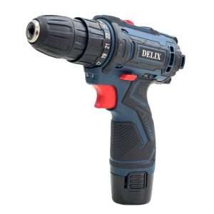 نمایی از دریل پیچ گوشتی شارژی ۱۸ ولت دلیکس ۴۸ عددی – ابزار قدرتمند و کامل