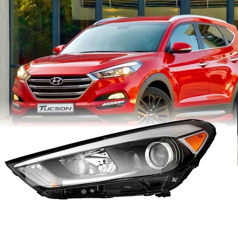 چراغ جلو چپ خودرو مدل HQ01-57001N-1 مناسب برای هیوندای توسان 2016 تا 2018