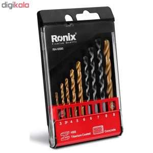 تصویر محصول: مجموعه 9 عددی مته رونیکس مدل RH-5585 – ابزارهای حرفهای و کارآمد