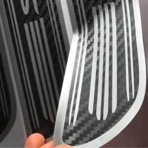 پیشنمایش برچسب پارکابی خودرو مهدیار مدل کربن اسپ SP120 – بسته 4 عددی