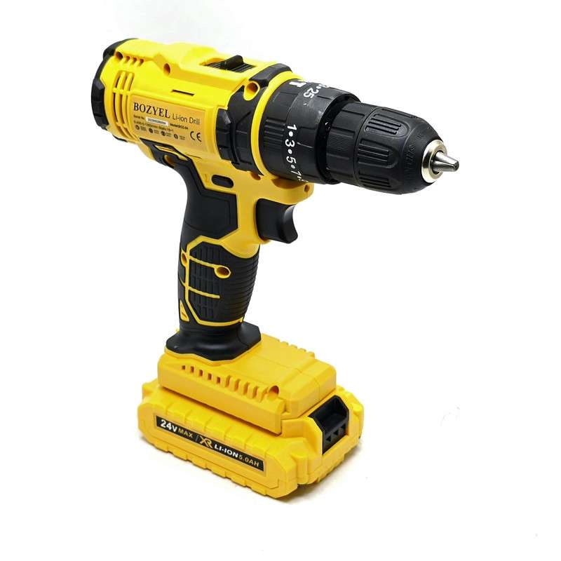 مجموعه 100 عددی دریل پیچ گوشتی شارژی چکشی بوزیل مدل BOZ-04-100PCS