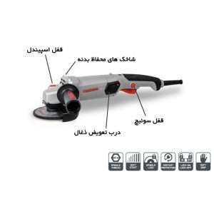 عکس دقیق مینی فرز کرون مدل دنباله دار 900W، قدرت و دقت در یک ابزار برای مشاهده