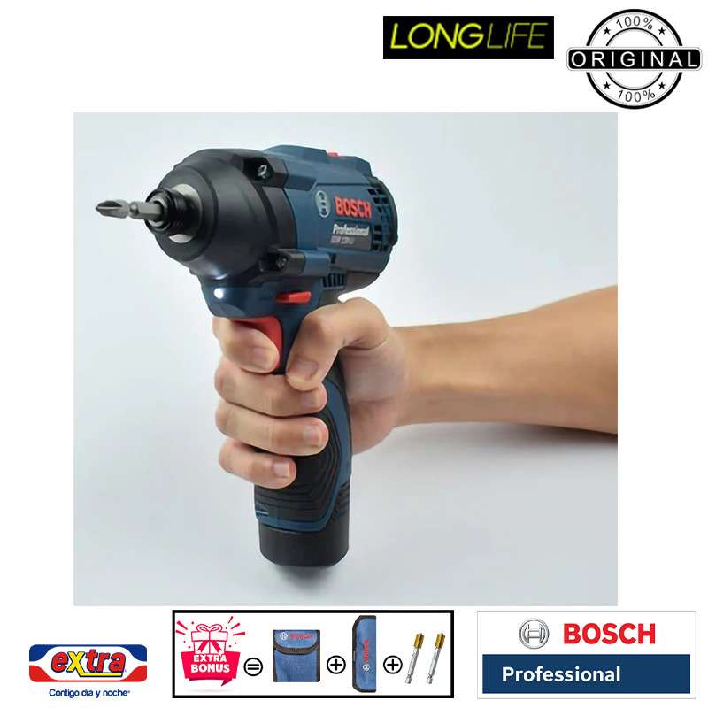 مجموعه بکس و دریل شارژی بوش مدل فوق حرفه ای GDR 120 LI & GSR 120 Li Extra Professional