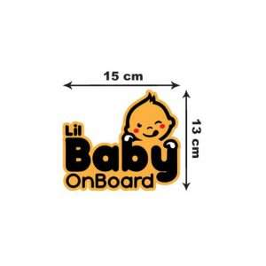 برچسب بدنه خودرو طرح Baby on Board مدل B-05