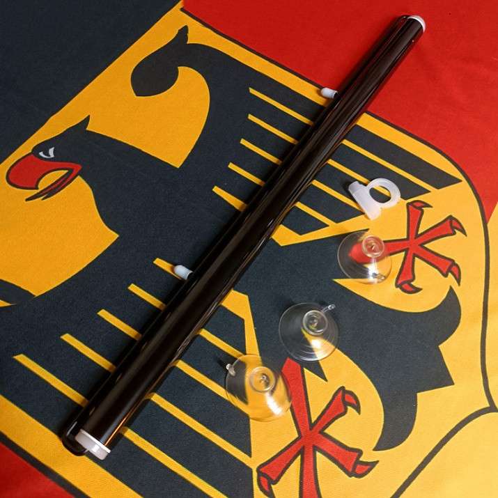 نمایی از آفتابگیر شیشه جلو خودرو تی استار طرح دودی 45CM