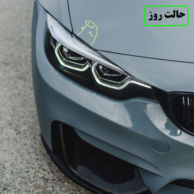 برچسب بدنه خودرو مدل شب تاب طرح لایک کدCK