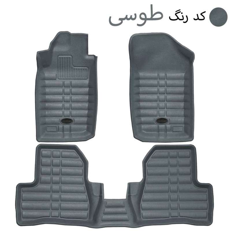 کفپوش سه بعدی خودرو بابل کارپت مدل چرمی مناسب برای پژو 207