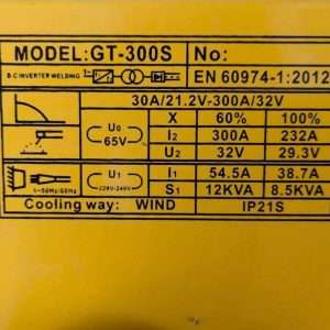پیش‌نمایش اینورتر جوشکاری 300 آمپر دوولوم اینتیمکث مدل GT-300S