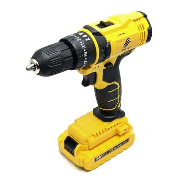 مجموعه 96 عددی دریل پیچ گوشتی شارژی چکشی بوزیل مدل 24V