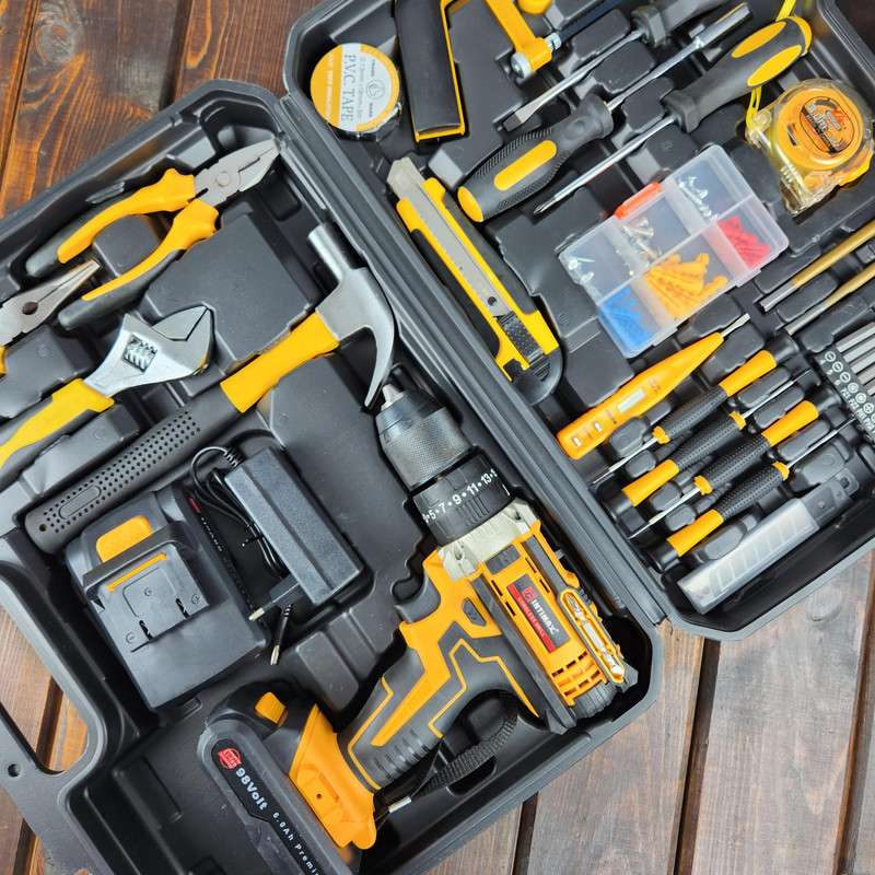 مجموعه 100 عددی دریل پیچ گوشتی شارژی چکشی اینتیمکث کد 6Ah