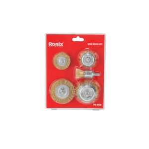 عکس دقیق فرچه سیمی سر دریلی رونیکس مدل RH-9939 مجموعه 5 عددی برای مشاهده