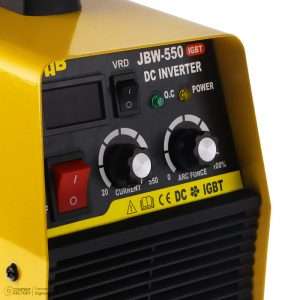 نمایی از اینورتر جوشکاری 550 آمپر جاب مدل JBW-550 – قدرت و کیفیت برتر