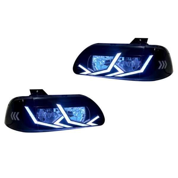 چراغ جلو خودرو گروه پژوهش صنعت مدرن مدل RGB مناسب برای پراید 131 بسته دو عددی