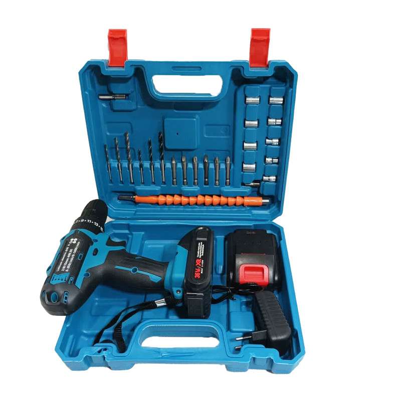 مجموعه 28 عددی دریل شارژی چکشی باس مدل 36v