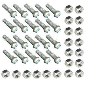 نمایی از پیچ و مهره M3 10mm مجموعه 40 عددی | ابزار آلات حرفهای