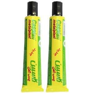 چسب آهن کاسپین مدل Metal plast New – حجم 50 میلی لیتر بسته 2 عددی - نمای کلی