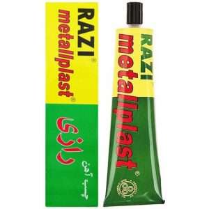 چسب آهن رازی مدل Metallplast 100 میلی‌لیتر بسته 2 عددی