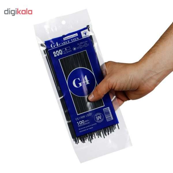 بست کمربندی جی فور مدل G4-200x2.5 بسته 100عددی